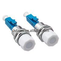 Adaptor Serat Optik DAMU LC/UPC ke FC/UPC Singlemode 1260-1650nm Tahan Lama 1000 Flange Coupler untuk Jaringan FTTH/FTTB/FTTX
