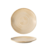 Assiette en Céramique Style Japonais pour Restaurant, Assiette de Présentation Haute Esthétique, Assiette à Pâtes en Céramique Épaisse Cuite au Four, Assiette à Steak