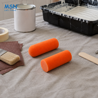 Rouleau de peinture en éponge haute densité MSN de 4 pouces pour cadre standard, outils de peinture très vendus en gros