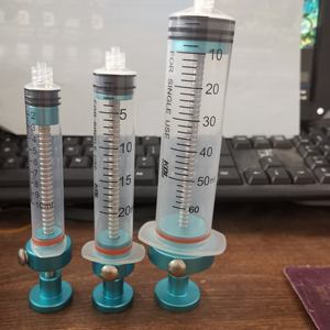 حقنة شفط دهون يدوية عالية الجودة بسعة 10 مل، 20 مل، 50 مل مع جهاز شفط الدهون مصنوعة من الفولاذ والبلاستيك والتيتانيوم - Product Image 3