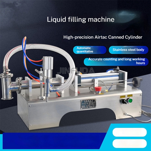 Riempitrice Pneumatica a Pistone Semi-Automatica per Bevande, Succhi, Vino e Imbottigliamento in <span class=keywords><strong>Bottiglie</strong></span> di <span class=keywords><strong>Vetro</strong></span> - Product Image 2