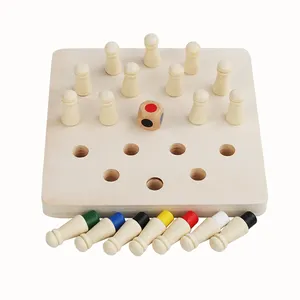 Gioco da Tavolo Educativo in Legno Montessori Creativo, Scacchi della Memoria <span class=keywords><strong>per</strong></span> <span class=keywords><strong>Bambini</strong></span> dai 5 ai 7 <span class=keywords><strong>Anni</strong></span>, Certificato CE - Product Image 1
