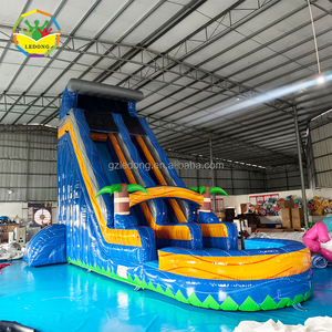 Tùy Chỉnh Ngoài Trời Dành Cho Người Lớn Thương Mại Bơm Hơi Khổng Lồ Trượt Nước Giá Rẻ Sân Sau Trượt Bơm Hơi Với Hồ Bơi - Product Image 1