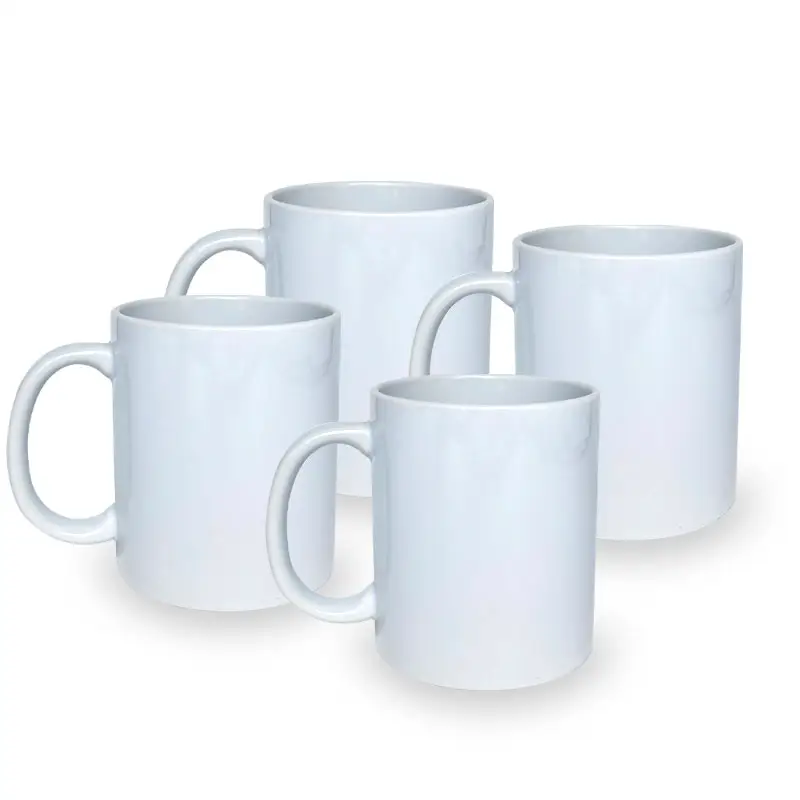 US Warehouse 11oz Sublimation blanks Ceramic Mugs with Logo Custom Drinking Cup with Handle
