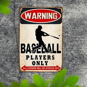 Letrero Metálico Vintage de Béisbol, Decoración Retro para Pared con Mensajes de Talento, Esfuerzo y Actitud, para Cuarto de Hombre, <span class=keywords><strong>Bar</strong></span>, Pub, Hogar, Decoración para Habitación de Fanáticos <span class=keywords><strong>del</strong></span> Béisbol - Product Image 3