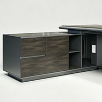 Bureau de direction moderne et élégant en bois, idéal pour le bureau à domicile, l'hôtel ou le bureau du patron