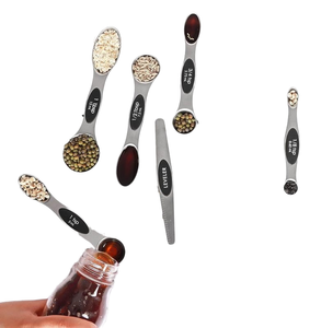 Maatlepel Roestvrijstalen Magnetische <span class=keywords><strong>Sucker</strong></span> Dubbelharige Multicolor Theelepel Bakgereedschap Meetgadgets - Product Image 5