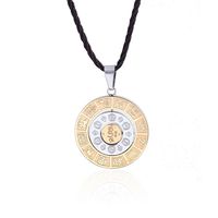 Hot Style Chinois Taiji Pendentif Yin Yang Huit Trigramme Collier Bijoux Chaîne En Acier Inoxydable Comme Un Cadeau De Mode Pour Femmes Filles