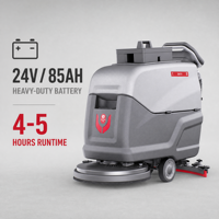 CleanHorse ARES550 - Fregadora de Pisos Autopropulsada, Compacta, Industrial, Eléctrica, para Fábrica