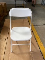 Vente en gros pas cher 6 pieds blanc fête événements en plein air dur portable pliable 180cm 6ft salle à manger ensemble chaise et table en plastique