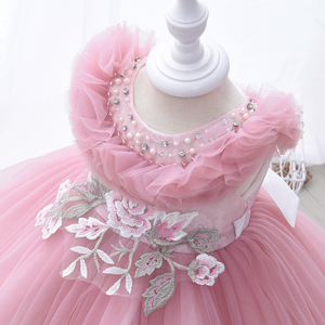 Yoliyolei Estate Rosa Neonato Bambino a Strati Convenzionale Vestito Dalla Ragazza di Fiore Partito Del Capretto Della Principessa Vestito Dei Bambini Con Il Contenitore di Regalo Di Compleanno - Product Image 3