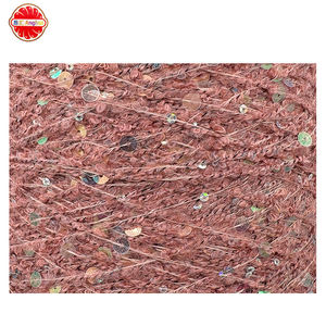 Gradiente acrílico poliéster lana lentejuelas bucle hilo ecológico reciclado alta tenacidad diseño de terrazas de ensueño patrón teñido - Product Image 2