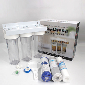 Filtración de <span class=keywords><strong>agua</strong></span> de fácil instalación, filtros de <span class=keywords><strong>agua</strong></span> de tres etapas, sistema de tratamiento <span class=keywords><strong>purificador</strong></span>, purificación para uso doméstico - Product Image 5