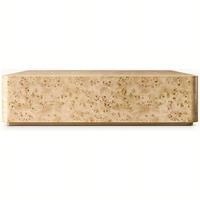Table basse rectangulaire en bois massif Mappa Burl, style minimaliste moderne, décorative, faite à la main, patchwork, pour salon