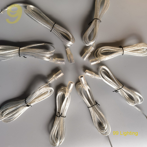 Accesorios de Neón, Conector Hembra de Cobre Transparente de 2 m, 2x0,5 mm, 20 AWG, DC 5,5 x 2,1 para Letreros de Neón LED - Product Image 3