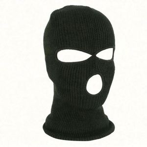 Cagoule d'hiver chaude pour homme, masque facial imprimé pour le ski et le cyclisme, bonnet en laine tricoté, logo personnalisé, coupe-vent - Product Image 3