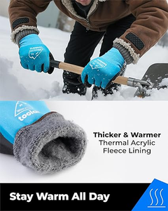 Gants GREATFLEX imperméables en latex double couche, résistants à l'abrasion, durables, avec poignets tricotés, pour la production manuelle, antidérapants - Product Image 5
