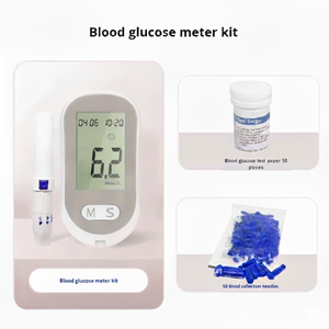 AAA Battery 2025 <strong>Medical</strong> <strong>Supplies</strong> Sugar <strong>Diabetes</strong> Blood Sugar <strong>Test</strong> Kit Blood Sugar Glucose Meter With <strong>Test</strong> Strips Lancet - Product Image 5