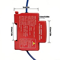 Armoire de distribution de gaz aérosol à chaud de type rail métallique à fixation rapide pour dispositif d'extinction automatique d'incendie, boîtier de compteur, rouge