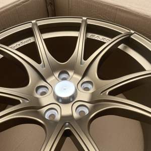 Jante en alliage formant du flux Roue en alliage de <span class=keywords><strong>voiture</strong></span> de tourisme 17 18 19 pouces 5*112 5*120 5*114.3 <span class=keywords><strong>Prix</strong></span> bon marché Couleur bronze - Product Image 3