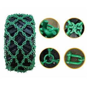 Chaînes de pneus de skidder en acier soudé, fourniture d'usine, avec chaîne de skidder noire, chaîne métallique 265 R25, chaînes de pneus de skidder R25 - Product Image 4