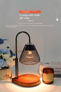 Nordic Style Home Decor Ornament Candle Warmer Lamp Electric <b>Timer</b> Candles Wax Warmers Glass Lamps Melting Warming Lantern - Product Image 4