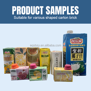 Tự động sữa chua Sữa nước ép trái cây nước giải khát đóng gói thiết bị đóng gói vô trùng đầu hồi Top carton Máy chiết rót - Product Image 4