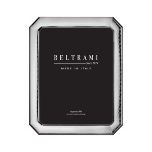 Marco de Fotos Beltrami con Estructura de Madera Plateada y Grabado en Relieve, Rectangular 3XL, Hecho en Italia, Plata 999 - Product Image 1