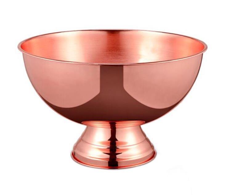 Champagne bowl copper color