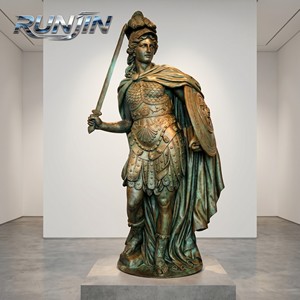 Grande Statua in Bronzo Greco-Romana per Esterni, Raffigurante il Guerriero Ares, Figura Maschile Muscolosa e Corazzata, Decorazione Paesaggistica per Parchi - Product Image 3