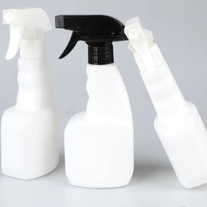 HDPE Cuadrado vacío 500ml Botella de rociador de gatillo de plástico Botellas de spray de niebla vacías Limpiadores líquidos Capacidad de 16 oz Impresión de logotipo - Product Image 1