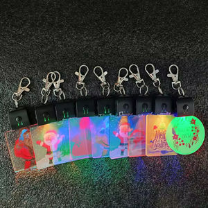 Sublimation <strong>Light</strong> <strong>up</strong> Keychain Customized Logo Acrylic Lantern <strong>Ornaments</strong> Keyring With LED <strong>Light</strong> - Product Image 3