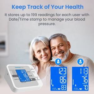 TRANSTEK mesin BP lengan atas, monitor tekanan darah otomatis elektronik digital dengan kapasitas memori 2*199 + tamu - Product Image 3