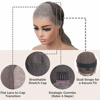 Perruque en cheveux humains 100% naturels, sans colle, avec dentelle frontale HD complète 13x6 de 40 pouces, cuticules alignées, ondulations naturelles, perruques frontales 13x4, vente en gros