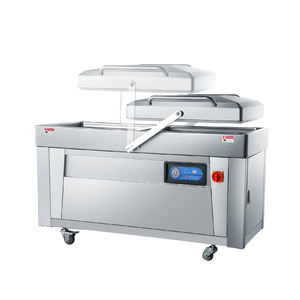 Ligne d'emballage sous vide pour bœuf et agneau avec scelleuse sous vide à double chambre de 600 mm et tunnel de rétraction à <span class=keywords><strong>eau</strong></span> chaude pour abattoirs d'exportation - Product Image 4