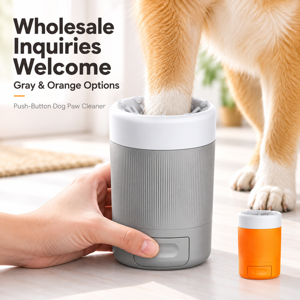 OEM Pet Foot Washing Cup Portable Semi-Automatic Reusable Soft Brush ...