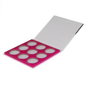 Palette de maquillage magnétique vide 9 couleurs rose et violet unique pour fards à paupières, contours et blush - Product Image 2