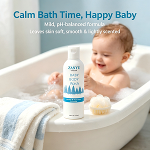 Gel Pembersih Tubuh Bayi Lembut Bebas Air Mata dengan Ekstrak Alami Oat Calendula Formula Melembapkan 200ml untuk Bayi 0-3 Bulan Vitamin <span class=keywords><strong>B5</strong></span> <span class=keywords><strong>E</strong></span> - Product Image 1