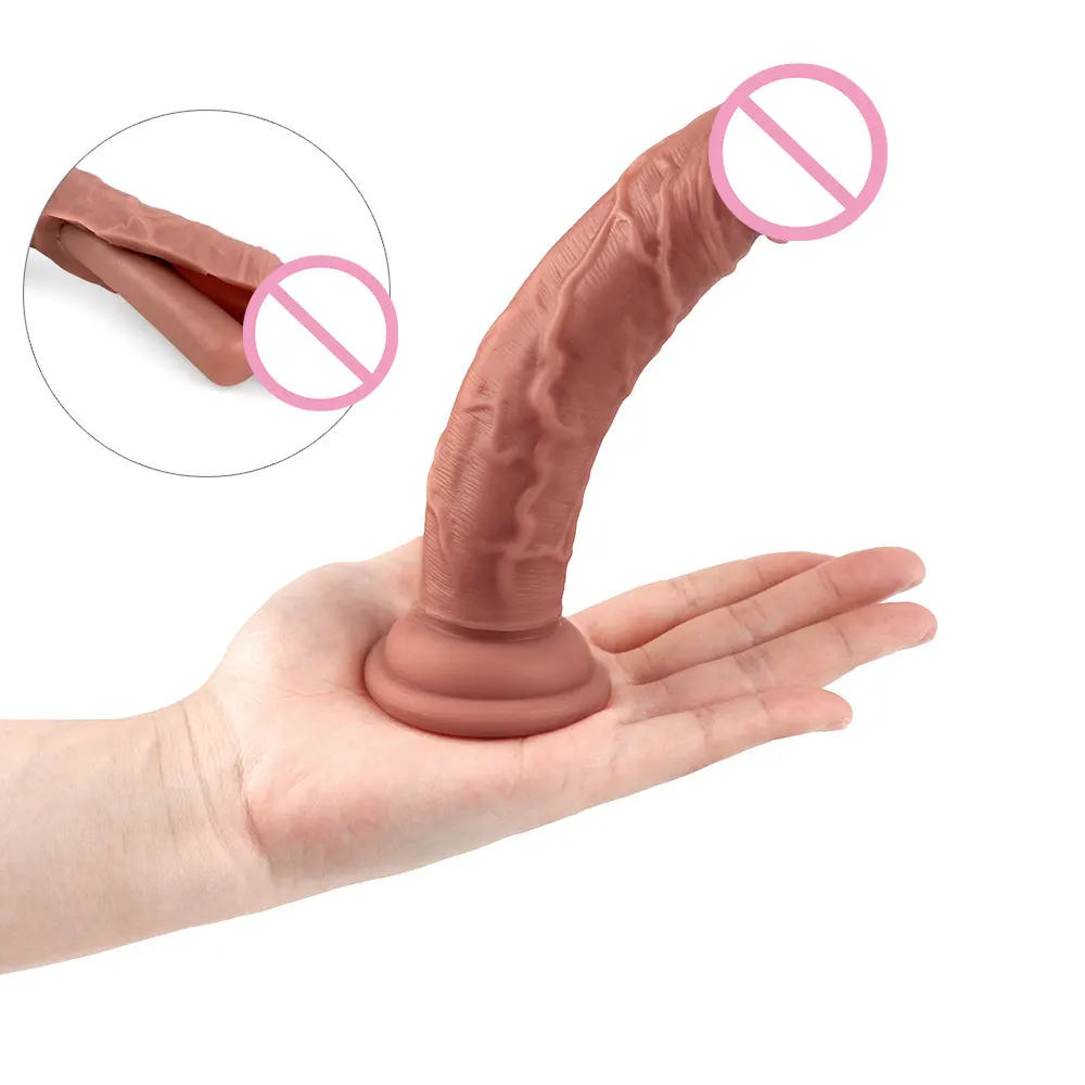 Hot Sale Soft Silicon Dildo Sexspielzeug realistische Strap On Dildos für Frauen mit Saugnapf Full Silicone Riesen dildo für schwule Männer