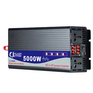 纯正弦波逆变器4000W 5000W 12V 24V 48v至110v 220电压转换器家用太阳能逆变器50hz 60HZ大功率逆变器