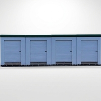 LIYOU Unités de stockage modernes préfabriquées en structure acier, modulaires et personnalisables pour bureaux, ateliers, garages, remises et entrepôts