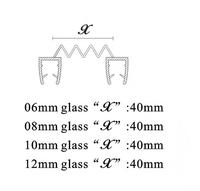 Bandes d'étanchéité en PVC transparent, modernes, durables et imperméables pour portes de douche de forme irrégulière, vente en gros