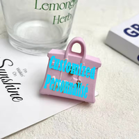 Diffuseur de parfum en pierre de gypse pour voiture, mini sac à main personnalisé, logo sur mesure, diffuseur d'huiles essentielles, fournisseur OEM ODM