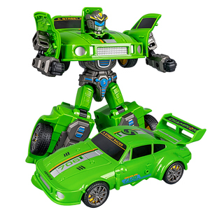 Coche de Juguete <span class=keywords><strong>Autobots</strong></span> con Deformación Manual para Niños, Modelo de Coche Deportivo con Movimiento Inercial, <span class=keywords><strong>Juguetes</strong></span> Robot Transformables - Product Image 1