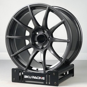Rines BZY Forjados 5x114.3 de 17, 18 y 19 Pulgadas en Gris, para Autos de Carreras, Compatibles con JDM <span class=keywords><strong>Subaru</strong></span> <span class=keywords><strong>Impreza</strong></span> <span class=keywords><strong>Sti</strong></span> BRZ GT86 Supra Wrc Wrx - Product Image 2