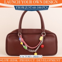 Chaîne de pompons fruités pour sacs, Faible MOQ pour détaillants, Conception personnalisée pour la décoration de sacs à main, Breloques pour porte-clés, Embellissements pour sacs à dos, Garnitures pour vêtements