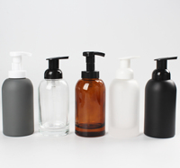375ml Frost Amber Foam Pump Container Distributeur de savon liquide moussant Bouteilles cosmétiques