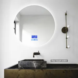 Runder beleuchteter Kosmetik spiegel Mondlicht Wand halterung Friseursalon Spiegel Schmink spiegel für Wohnkultur