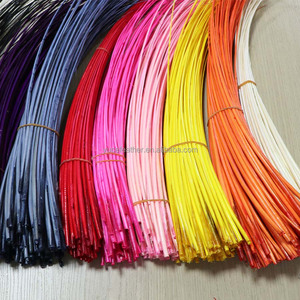 Plumes d'autruche rayées en gros, pas chères, 50-60 cm, pour accessoires de mode, artisanat DIY, chapellerie et coiffes - Product Image 4