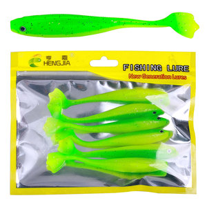Leurres de pêche en plastique souple queue de pagaie 75mm 105mm Leurres de pêche en forme de <span class=keywords><strong>triangle</strong></span> Leurre de loche souple bionique Leurres de pêche en eau douce - Product Image 5